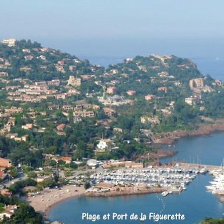 Studio A Theoule Sur Mer A 400 M De La Plage Avec Vue Sur La Mer Terrasse Amenagee Et Wifi Apartment Luaran gambar
